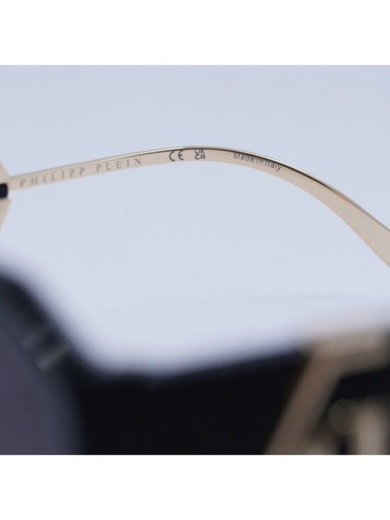 Philipp Plein SPP067 0700 Sunglasses Black Square Frame, Grey Gradient Lenses main image 4